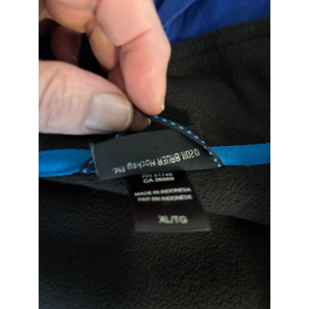 Bauer Team Hockey Softshell Jacket Black Full Zip Fleece Lined Mens XL Penguin - Picture 5 of 5